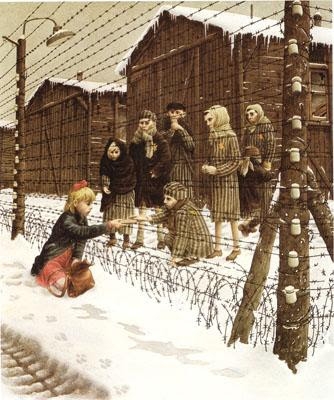 鐵絲網上的小花